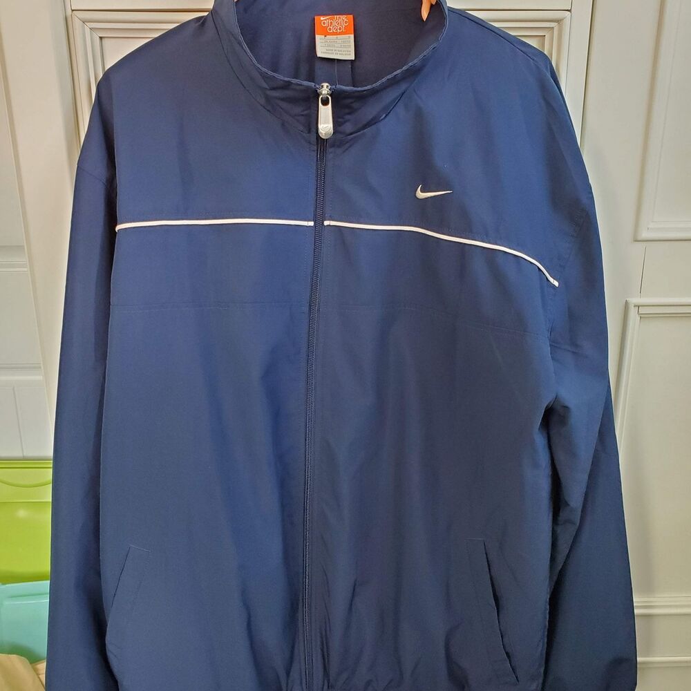 Nike Men's Blue Lined Lightweight Jacket Large New with Tags